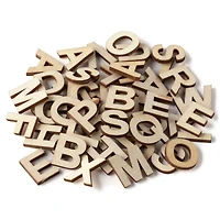 3/4" Wood Block Letters, 54ct. by Make Market®