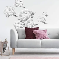 RoomMates Black Peonies Peel & Stick Wall Decals