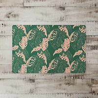 Painted Monstera Leaves Floor Mat
