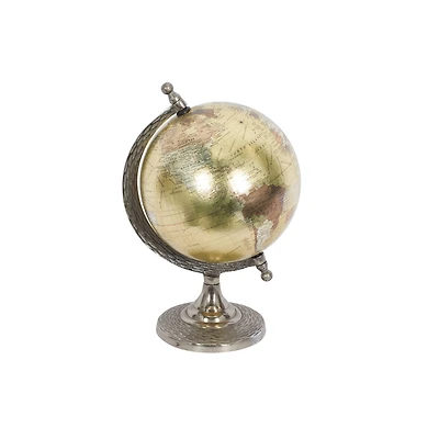 10" Brown Aluminum Traditional Globe