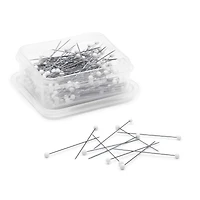 Dritz® 1.375" White Extra Fine Glass Head Pins, 250ct.