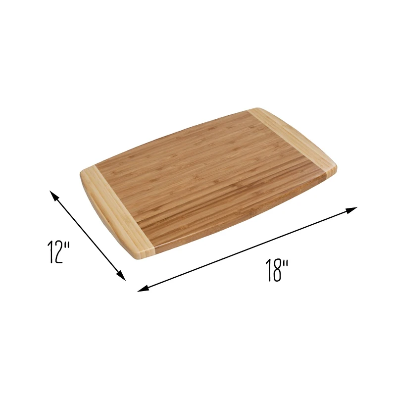 Honey Can Do Joyce Chen Burnished Bamboo Cutting Board, 12'' x 18''