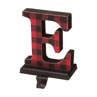Glitzhome® Red Plaid Noel Stocking Holders, 4ct.