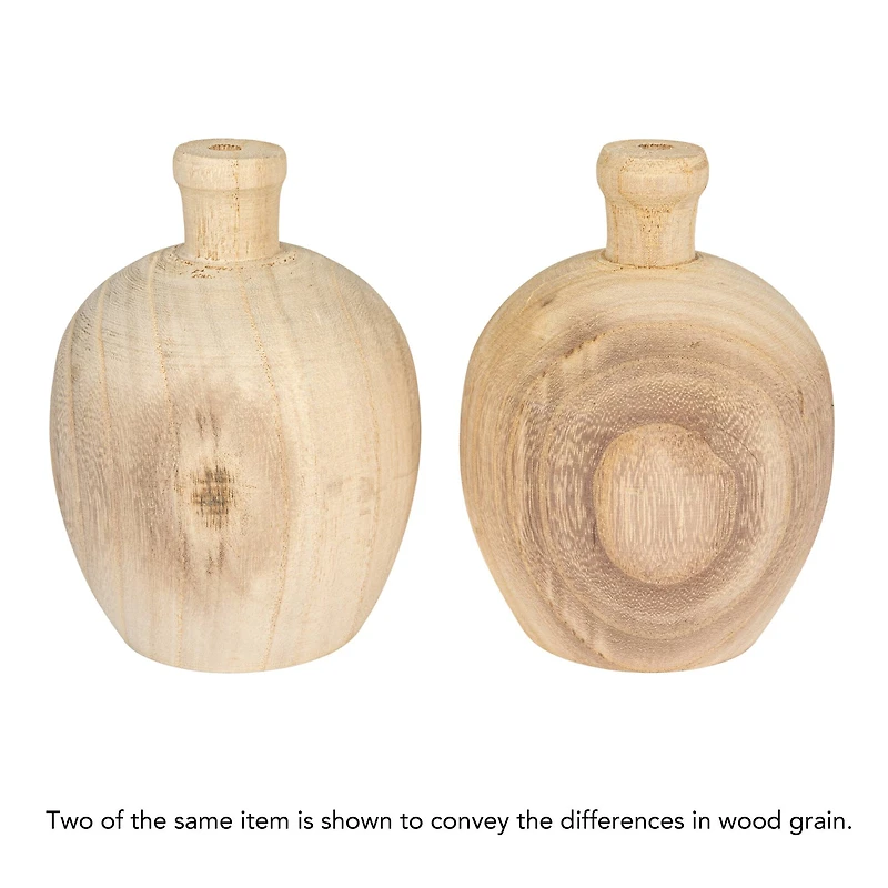 Hello Honey® Paulownia Wood Vases Set