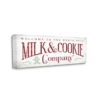 Stupell Industries Milk & Cookie Company Sign Canvas Wall Art