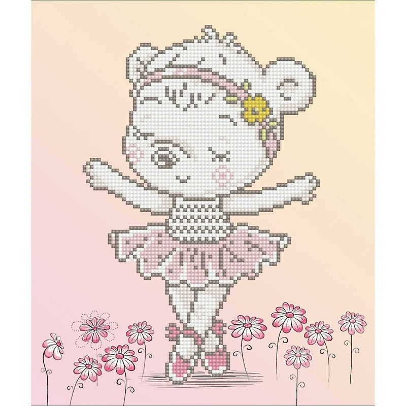 Diamond Dotz® Intermediate Ballet Bear Diamond Facet Art Kit