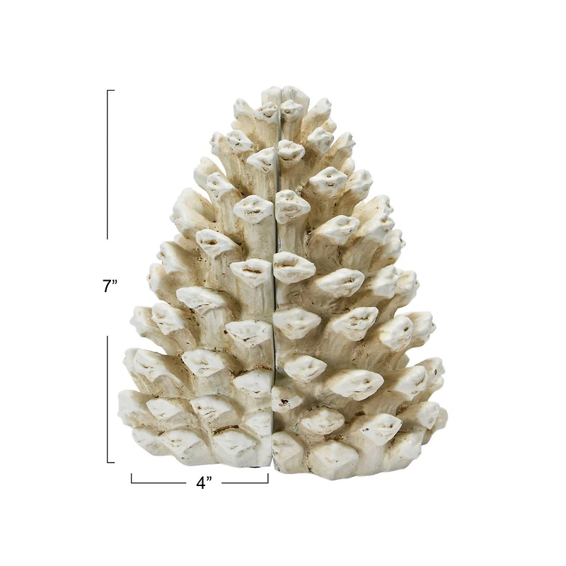 Hello Honey® Pinecone Bookends Set