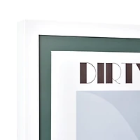 American Art Decor Tipsy Framed Dirty Martini Cocktail Poster - 16" x 20" x .75"