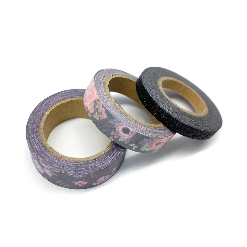 Dark Floral Washi Tape Set by Recollections™