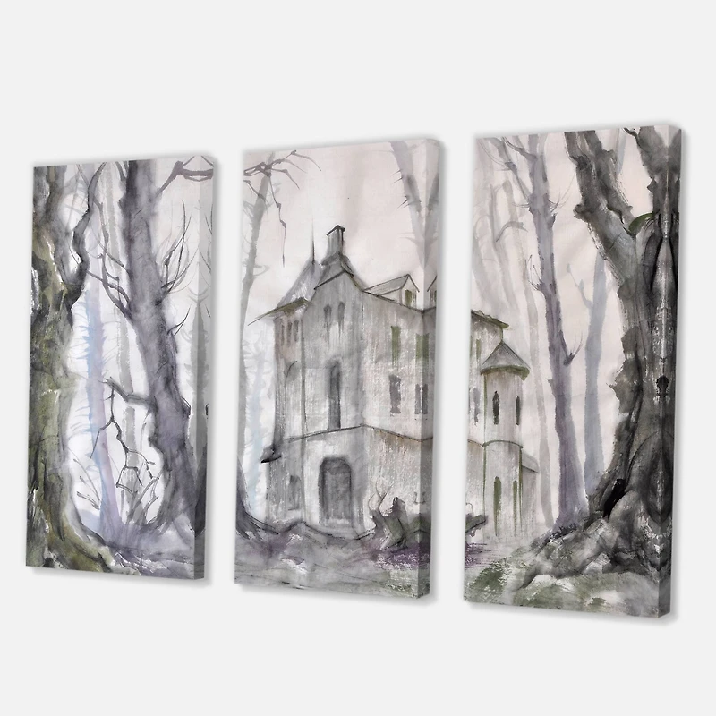 Designart - Haunted Castle In The Woods
