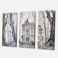 Designart - Haunted Castle In The Woods
