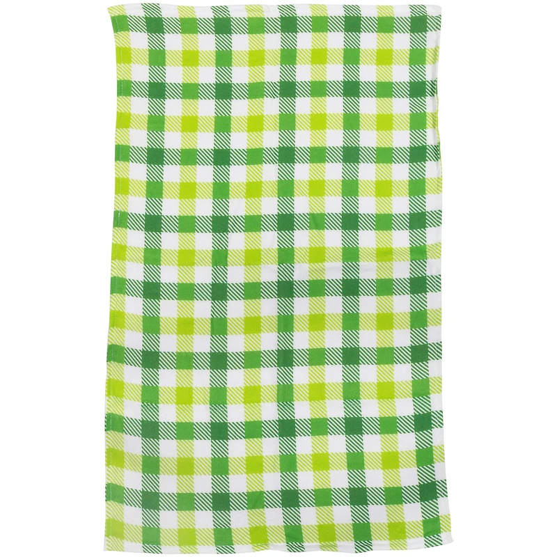 Shamrocks & Plaid Kitchen Tea Towels Set