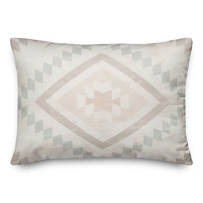 Pastel Tribal Pattern Throw Pillow 14" x 20"
