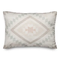 Pastel Tribal Pattern Throw Pillow 14" x 20"