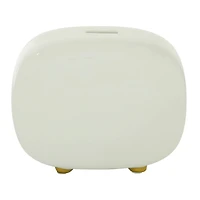 CosmoLiving by Cosmopolitan Gold Ceramic Modern Sculpture, Abstract 7" x 8" x 4"