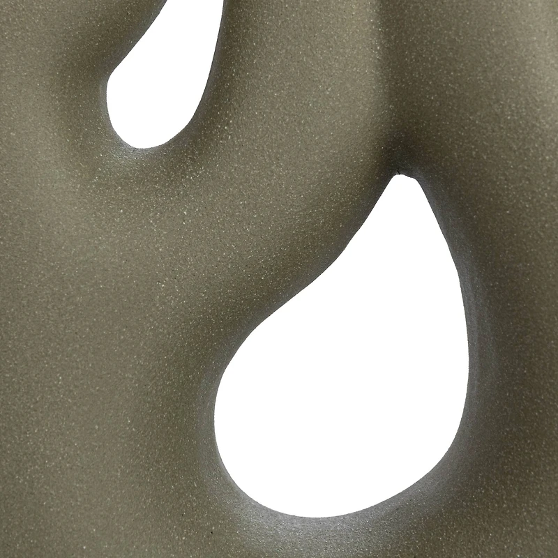 Hello Honey® 7.5" Green Abstract Coral Shaped Stoneware Vase