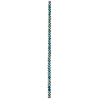Aqua Rondelle Luster Glass Beads, 6mm by Bead Landing™