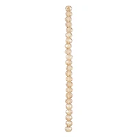 Champagne Glass Faceted Rondelle Beads by Bead Landing