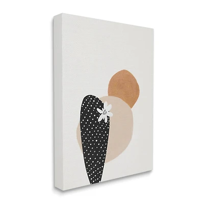 Stupell Industries Floral Prickly Pear Cactus Terracotta Abstract Canvas Wall Art