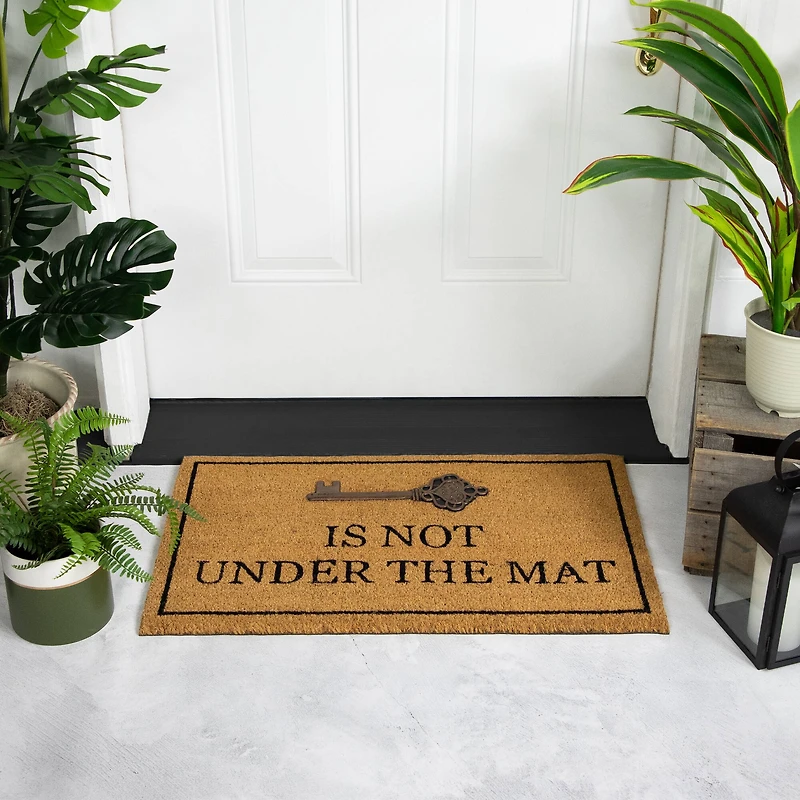 Key is Not Under the Mat Doormat