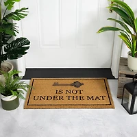 Key is Not Under the Mat Doormat