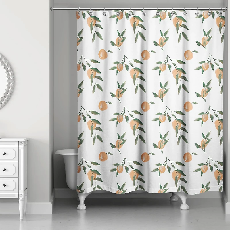 Peachy Pattern 71" x 74" Shower Curtain