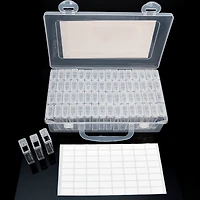 The Beadsmith® Plastic Box with Flip Boxes and Labels
