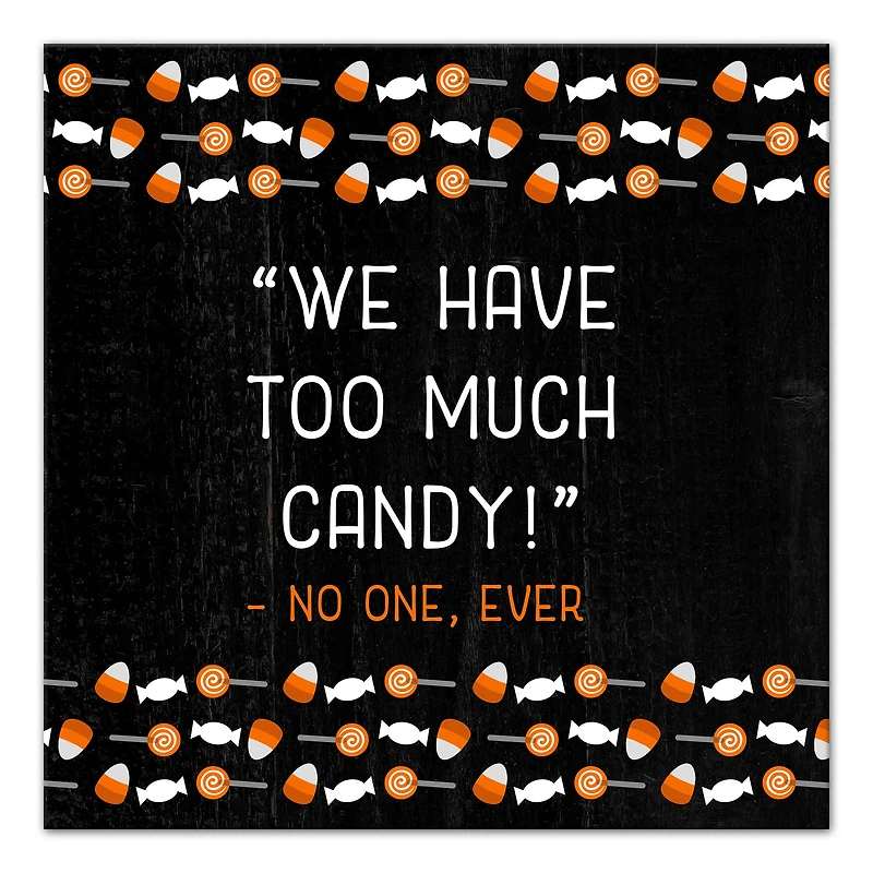 Too Much Candy Canvas Wall Art