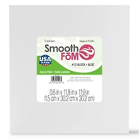 FloraCraft® SmoothFōM® 12" x 12" x 5/8" White Foam Block