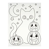 Cat & Jack-o'-Lanterns Canvas Painting Kit by Creatology™