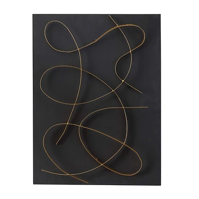 CosmoLiving by Cosmopolitan 32" Metal Contemporary Wall Décor