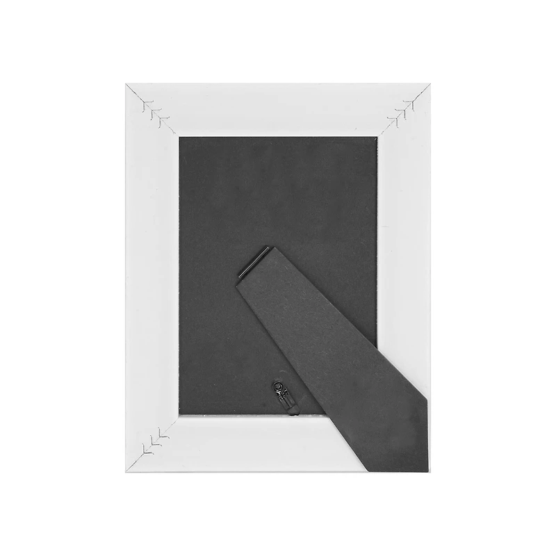 Expressions™ 5" x 7" White with Brown Lines Frame by Studio Décor®