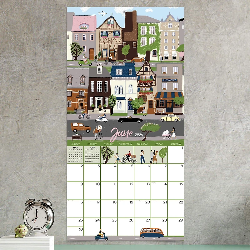 TF Publishing 2024 Folk Love Wall Calendar