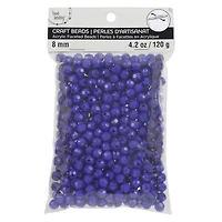 8mm Faceted Acrylic Round Craft Beads by Bead Landing