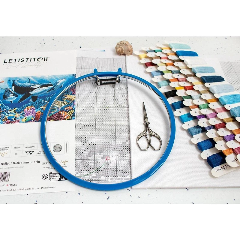 LetiStitch Underwater Ballet Counted Cross Stitch Kit