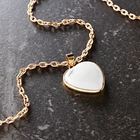 White Howlite Heart Pendant by Bead Landing™