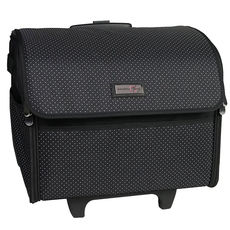 Everything Mary Collapsible Pin Dot Rolling Sewing Machine Tote