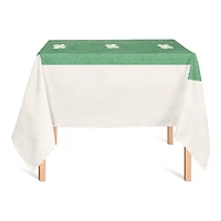 Clover Green Stripes Tablecloth 58" x 58" Tablecloth