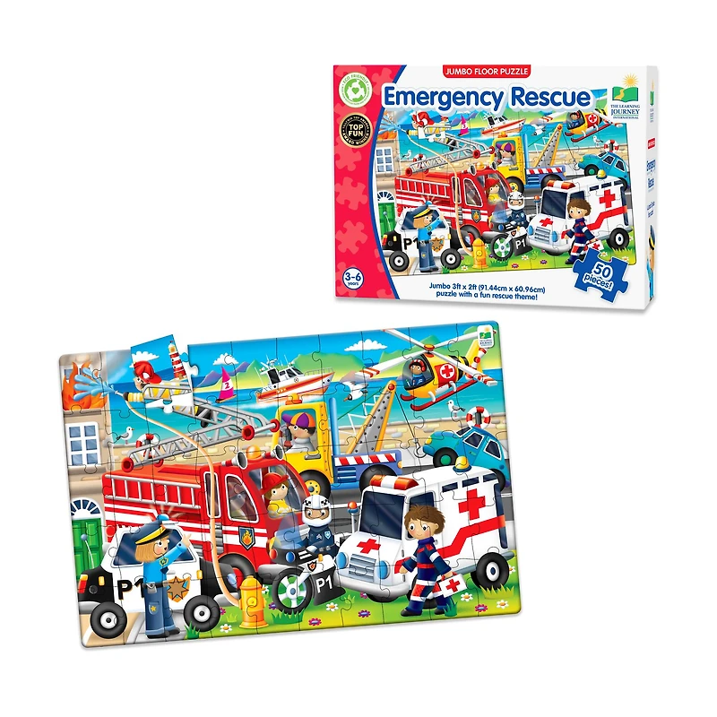 Jumbo Floor Puzzle - Emergency Rescue: 50 Pcs
