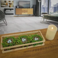 17" Triple Nest with Eggs Centerpiece