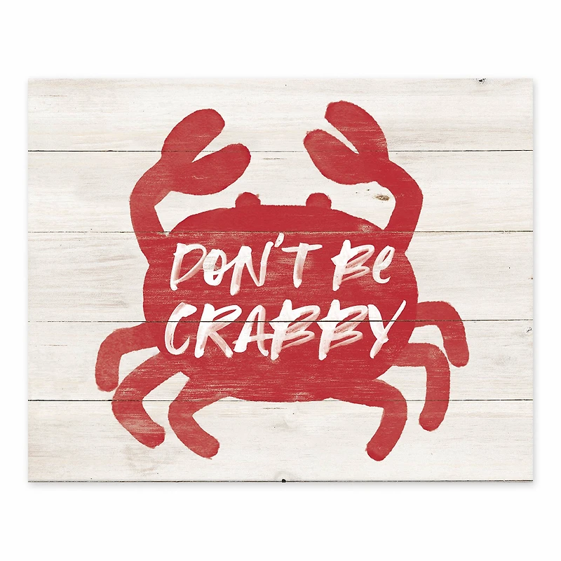 Don't Be Crabby Tabletop Canvas Accent