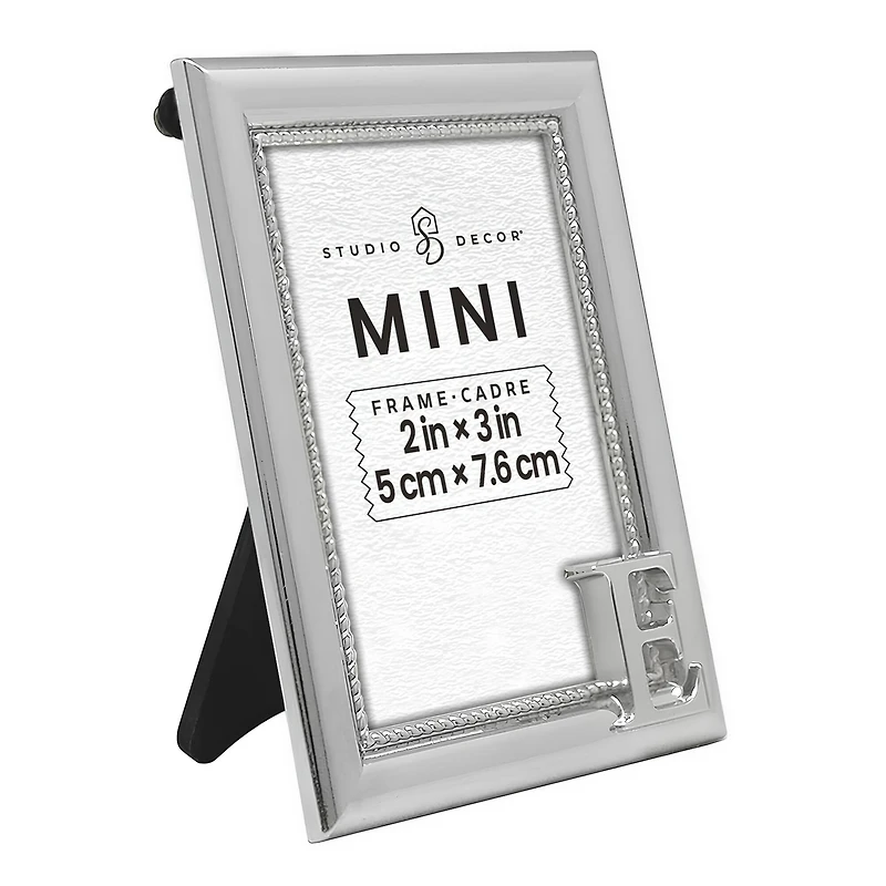 Mini Silver E Frame by Studio Décor®