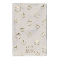 Give Thanks Mustard Pumpkin Tea Towel Set