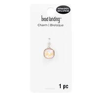 Cream Austrian Crystal Cushion Cut Charm by Bead Landing™