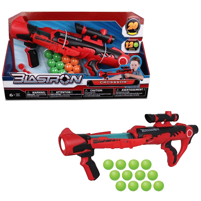 NKOK Blastron™ CannonBall Blaster: Red Crossbow
