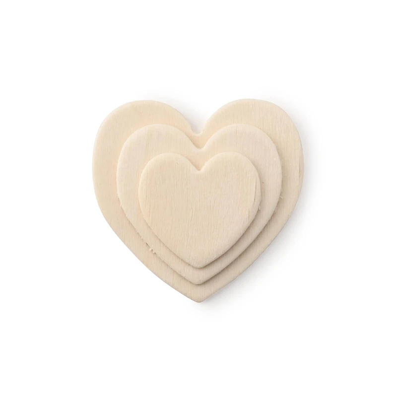 Heart Wood Shapes by Creatology™, 130ct.