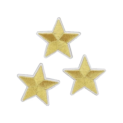 Gold Star Iron On Patches, 3ct. by Make Market®