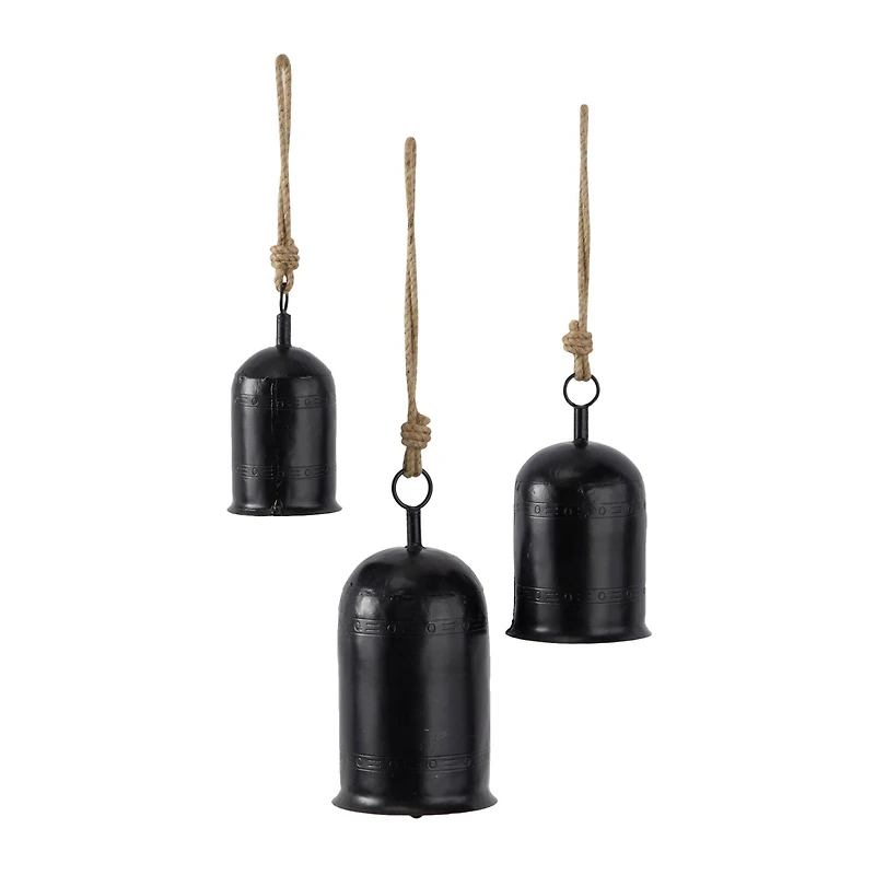 Metal Bohemian Decorative Cowbells Set