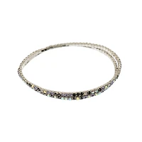 Crystal Lane DIY Silver Crystal, Violet & Jet Rhinestones Bracelets, 2ct.