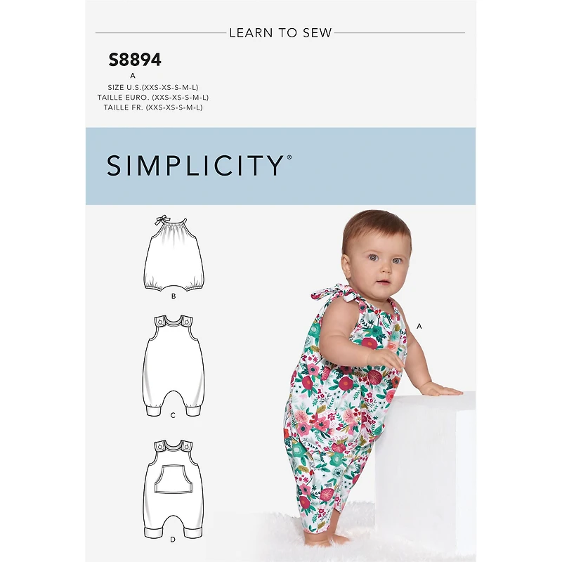 Simplicity® Pattern CS8894 (XXS-XS-S-M-L)